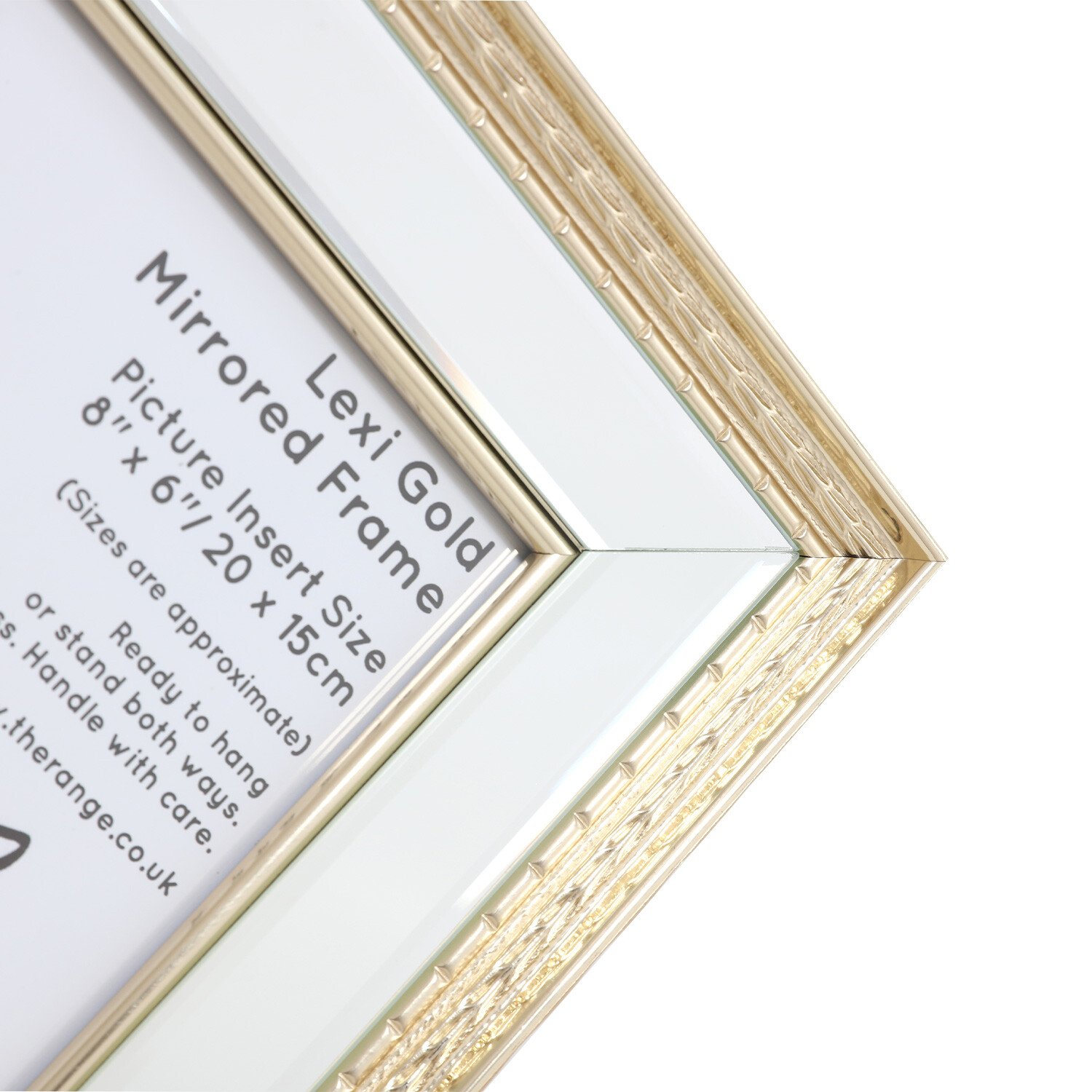 The Port. Co Gallery Lexi Gold Mirrored Photo Frame 8 x 6 inch Image 4