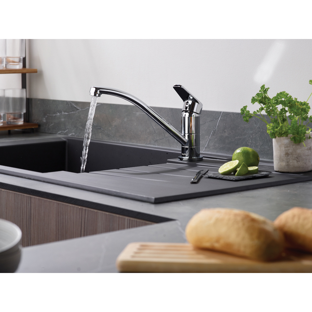 Bristan Easyfit Cinnamon Chrome Kitchen Mono Sink Mixer Tap Image 6