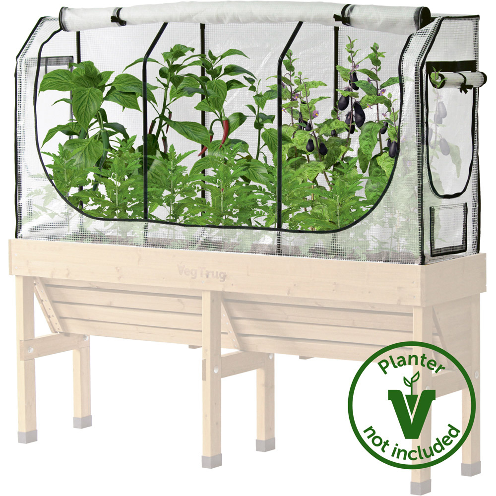 VegTrug Wall Hugger Greenhouse Frame and Multi-Cover Set 3 x 6ft Image 4