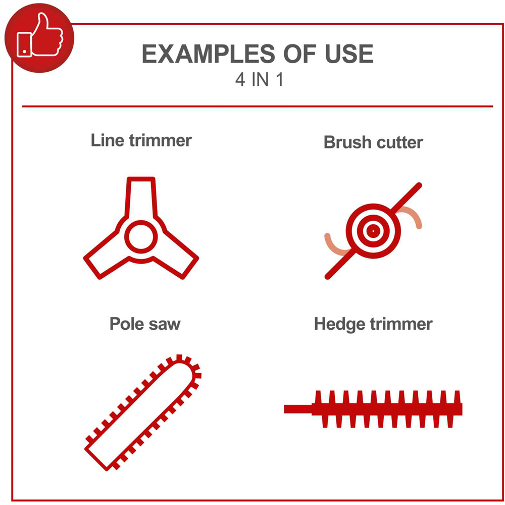 Scheppach PMT520 4-in-1 Multifunction Petrol Garden Tool Image 3