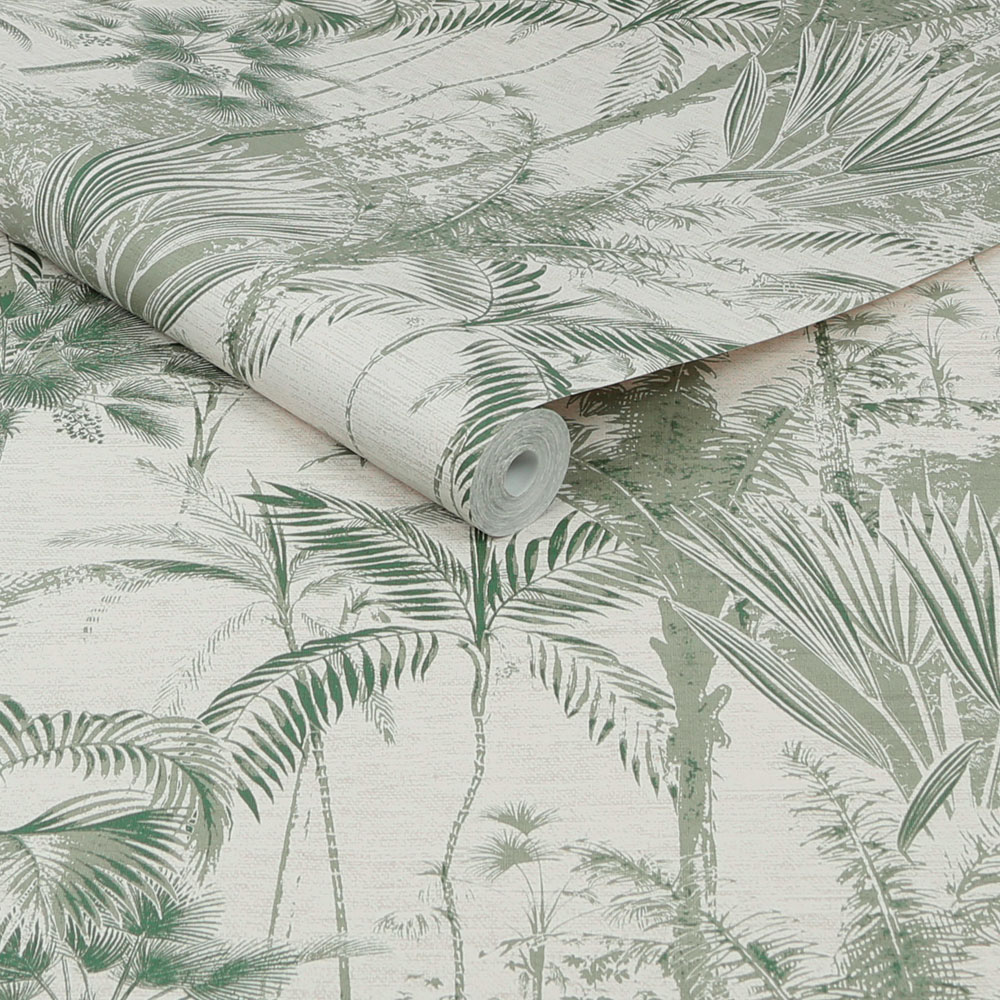 Sublime Jungle Green Textured Wallpaper Image 2