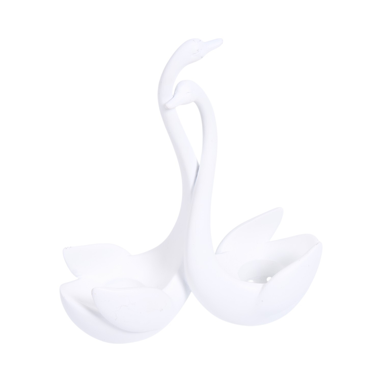 Swan Candle Holder White Image 4