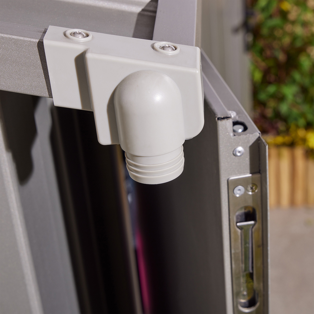 Rowlinson Brentvale Premium Apex Metal Shed with Foundation Kit 10 x 8ft Image 5