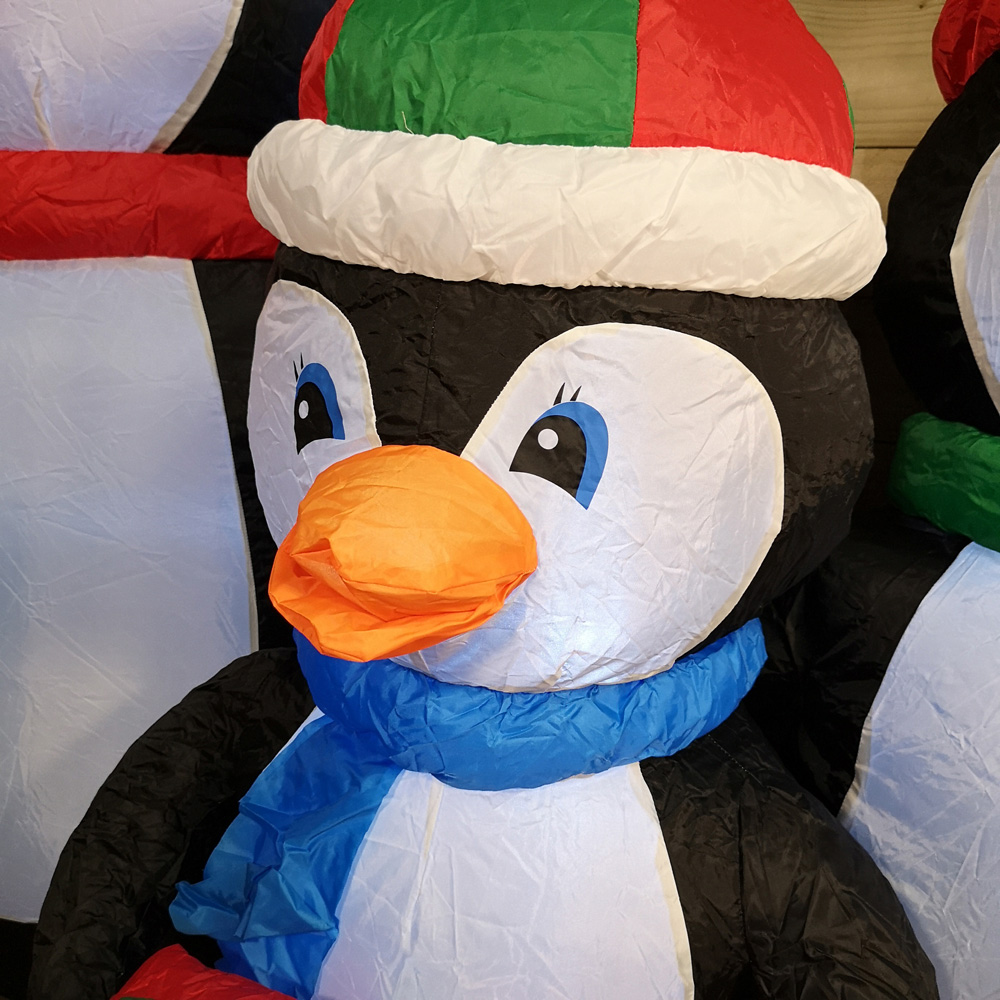 Samuel Alexander Penguin Family Lit Inflatable Christmas Decoration 5ft Image 4