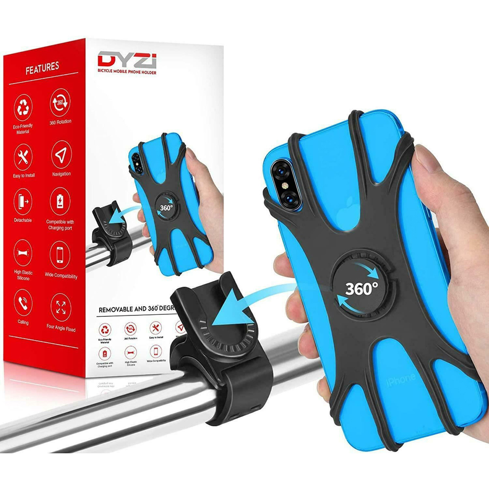 Dyzi Rotatable and Detachable Bike Phone Holder Image 2