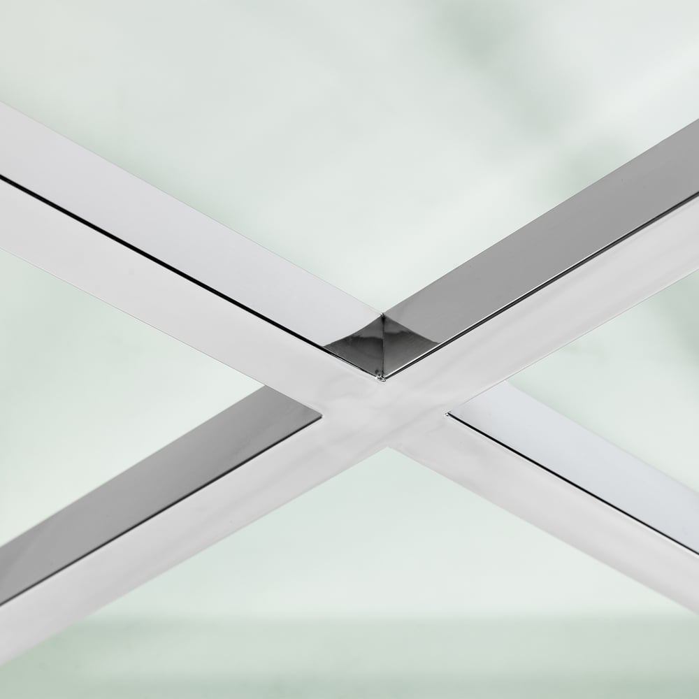 Julian Bowen Miami Silver Lamp Table Image 8