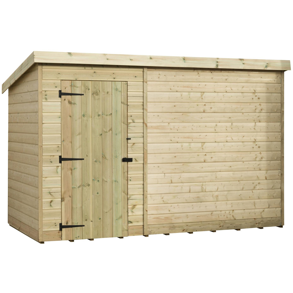 Empire Sheds 1000 8 x 3ft Door Tongue and Groove Pent Garden Shed Image 1