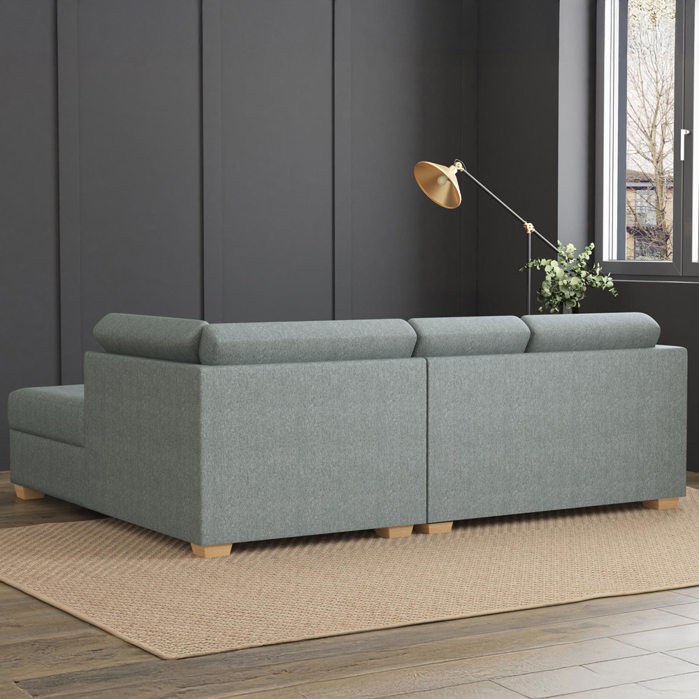 Modo 3 Seater Granite Venice Right Hand Fixed Back L-Shape Corner Sofa Image 8