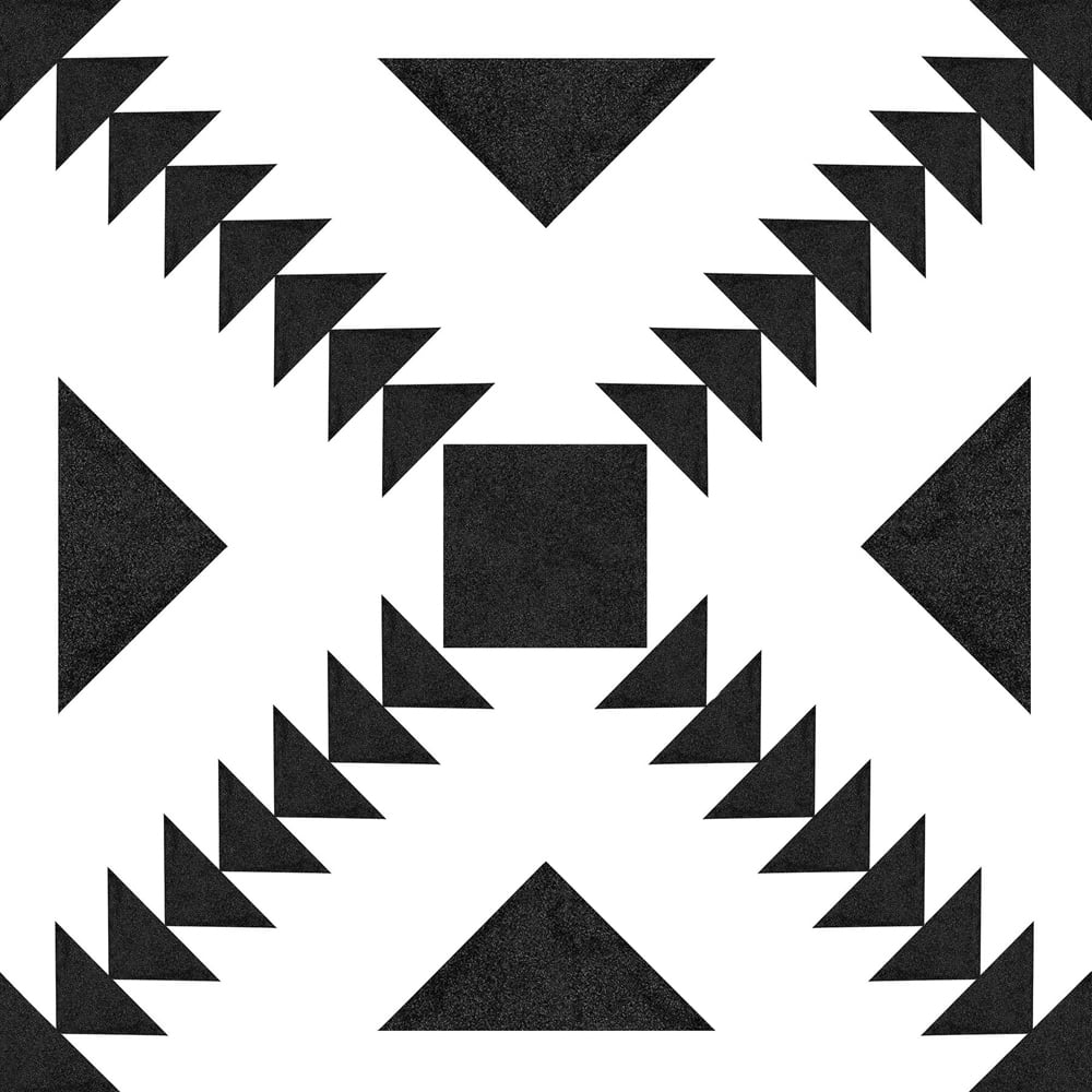 Floorpops Parla Black Peel and Stick Floor Tile 30.48 x 30.48cm 10 Pack Image 2