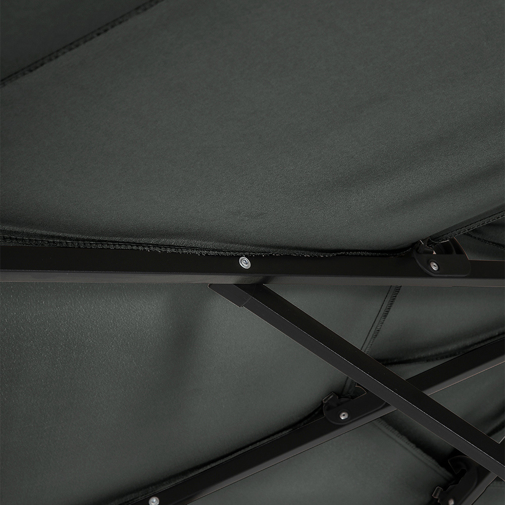 Living and Home Dark Grey 3 Tier Crank and Tilt Parasol 3m Image 6