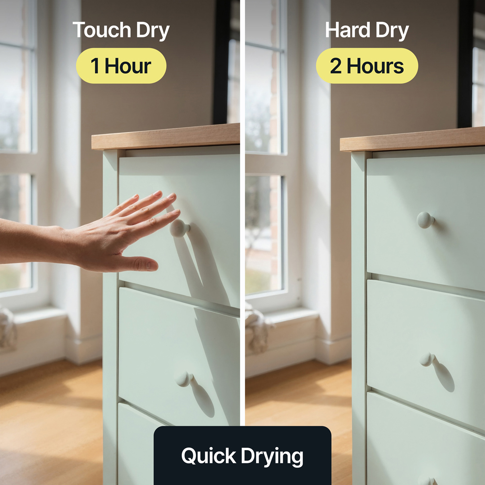 Hemway Aquamarine Blue Furniture and Walls Matt Chalk Paint 1L Image 7