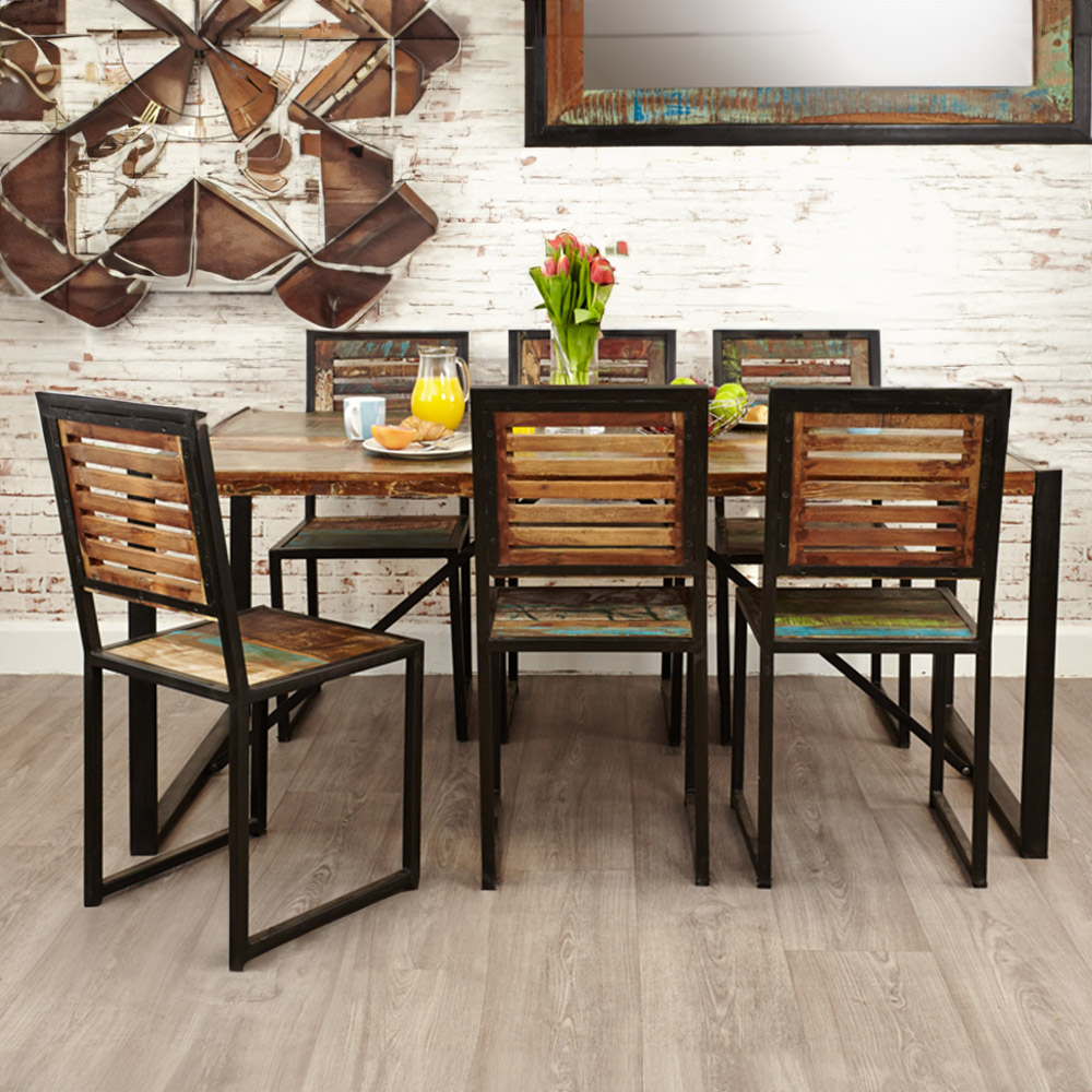 Baumhaus Urban Chic 6 Seater Dining Table Image 6