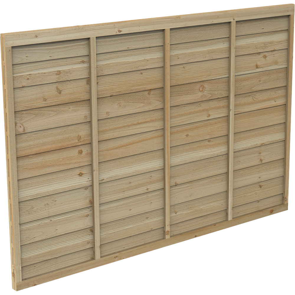 Forest Garden 6 x 4ft Natural Signature Lap Fence Panel Image 2