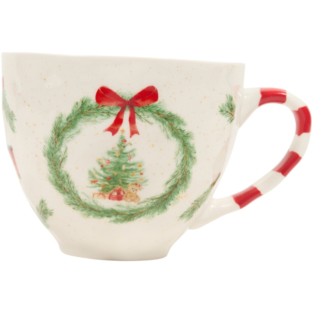 Wreath Mishapen Mug Image 4
