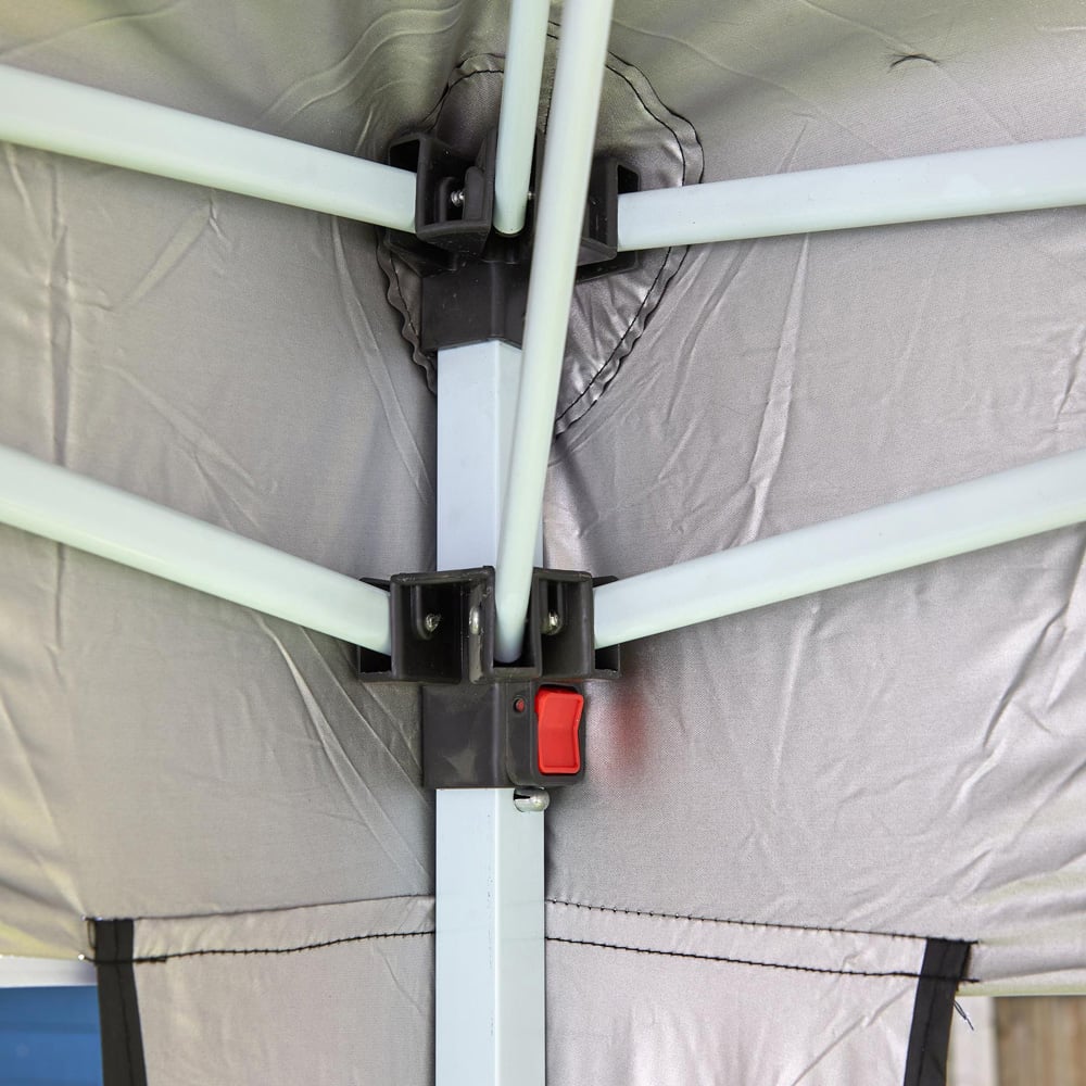 Home Source 2 x 2m Black Easy Up Garden Outdoor Gazebo with Bag Image 6