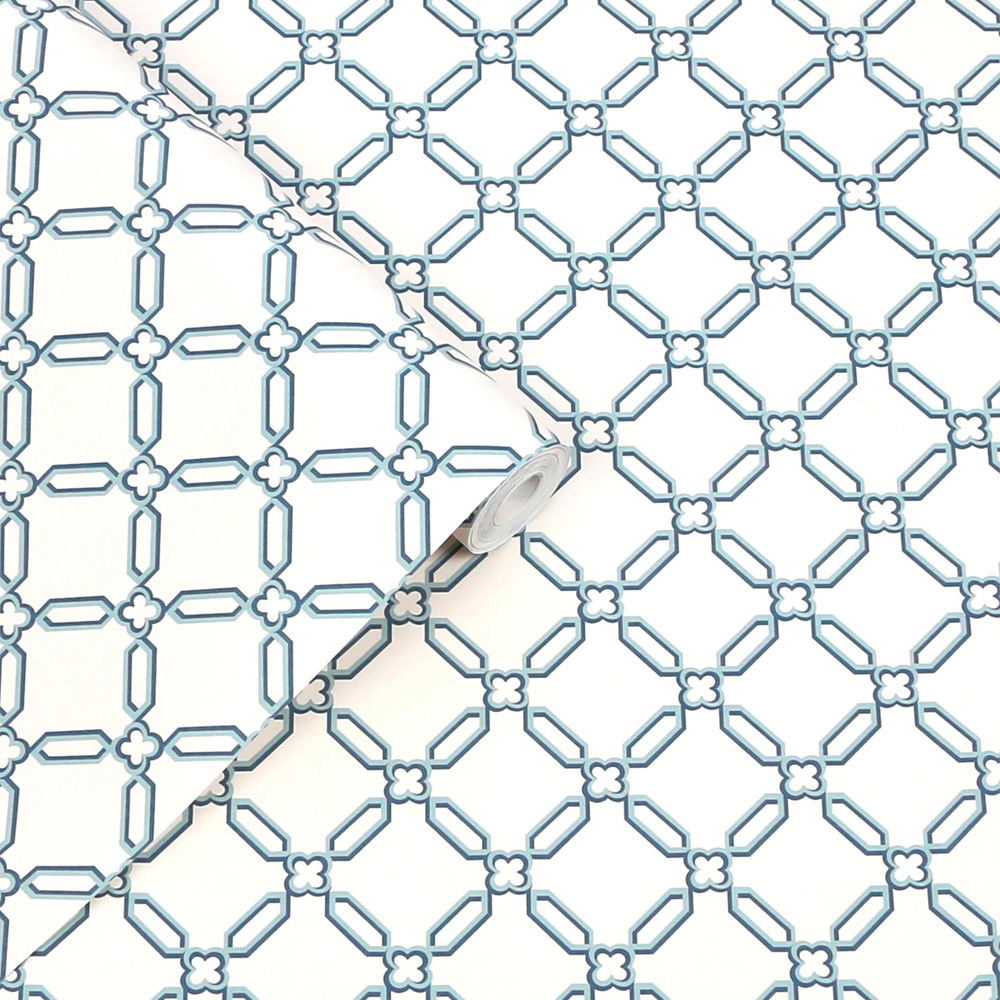 Laura Ashley Westminster Dusky Seaspray Wallpaper Image 2