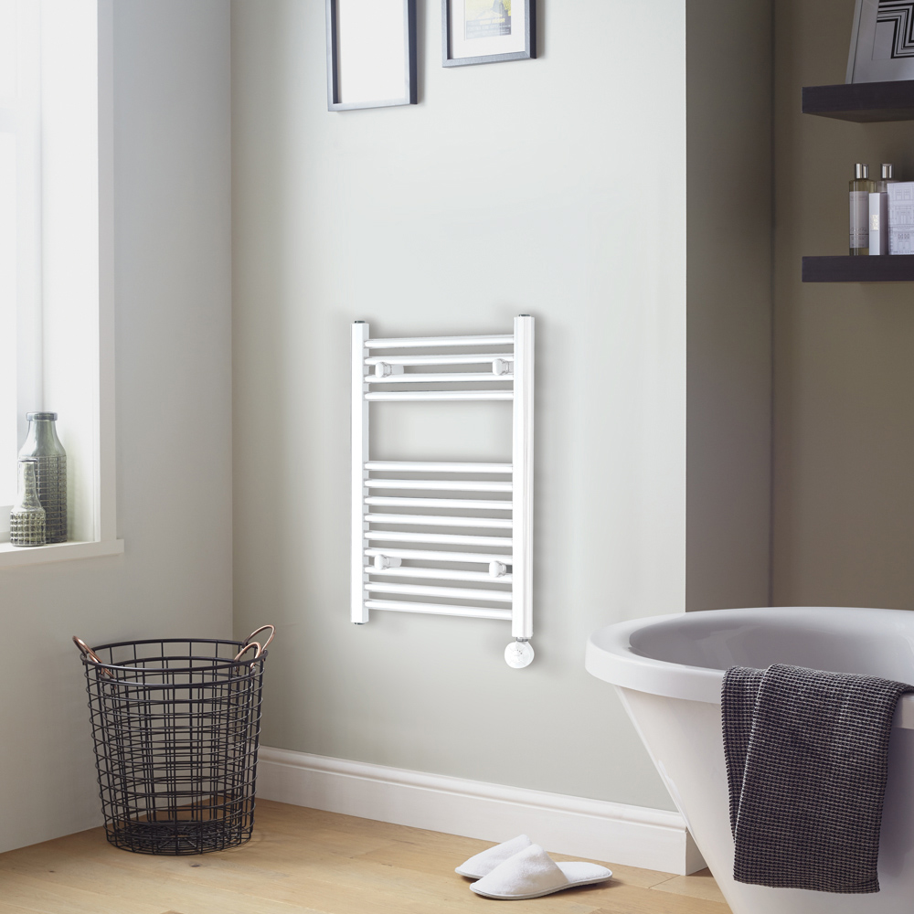 Towelrads Richmond Thermostatic White Towel Radiator 691 x 450mm 200W Image 2