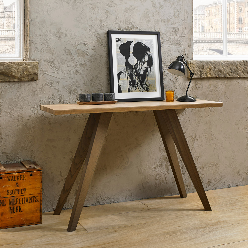 Bentley Designs Cadell Aged Oak Console Table Image 4