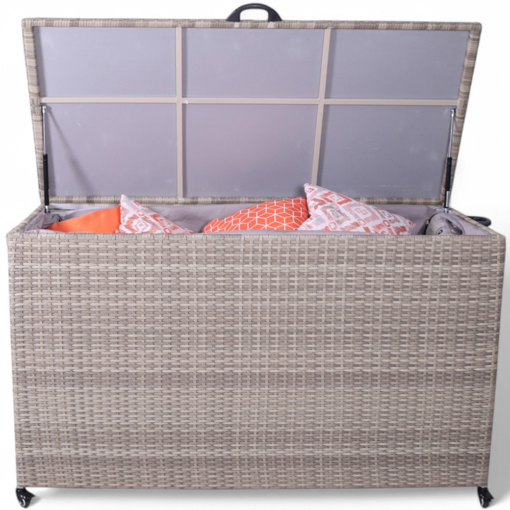 Royalcraft 826L Natural Rattan Weave Cushion Storage Box Image 3