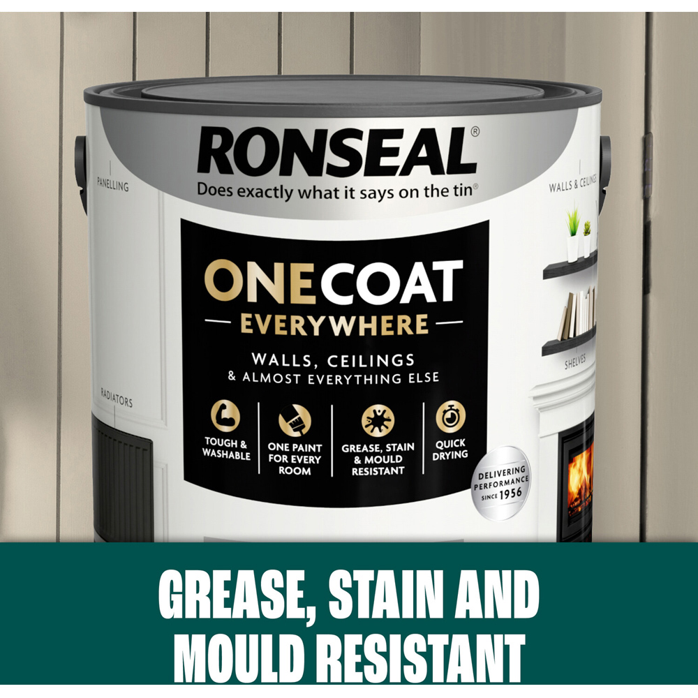 Ronseal One Coat Everywhere Interior Paint Clay 5l Image 6
