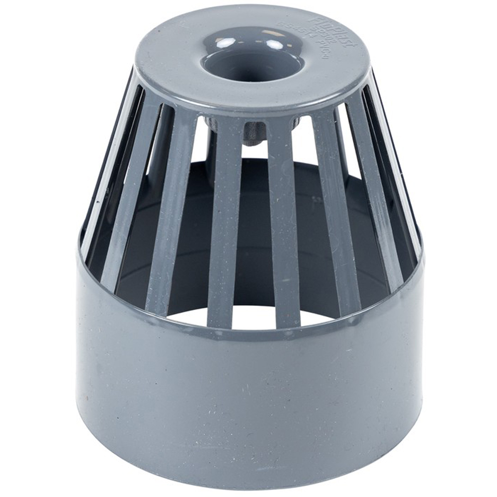 FloPlast Ring Seal Soil Vent Terminal Anthracite Grey 110mm Image 2