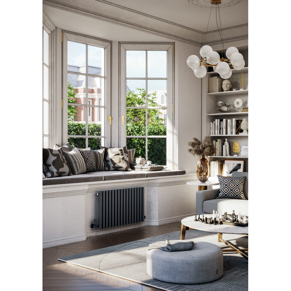 Terma Rolo Room 2015 BTU Modern Grey Radiator 500 x 865mm Image 2