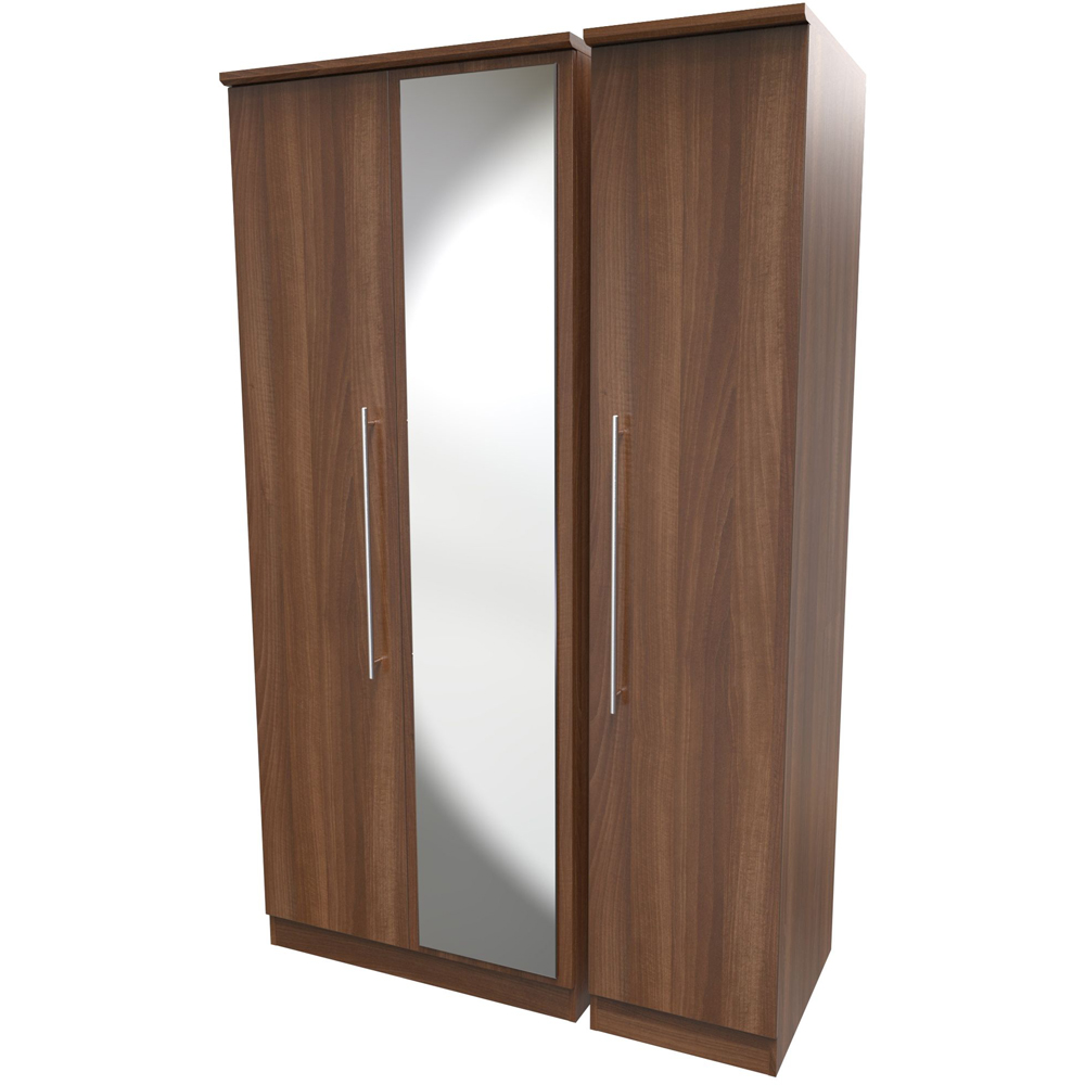 Crowndale Sherwood 3 Door Noche Walnut Wardrobe Image 4
