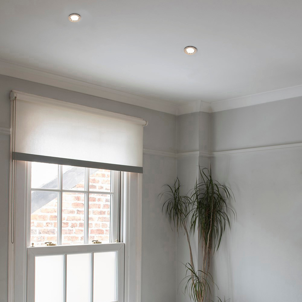 ValueLights Black Chrome Cool WhiteLED Ceiling Downlight 4 Pack Image 2