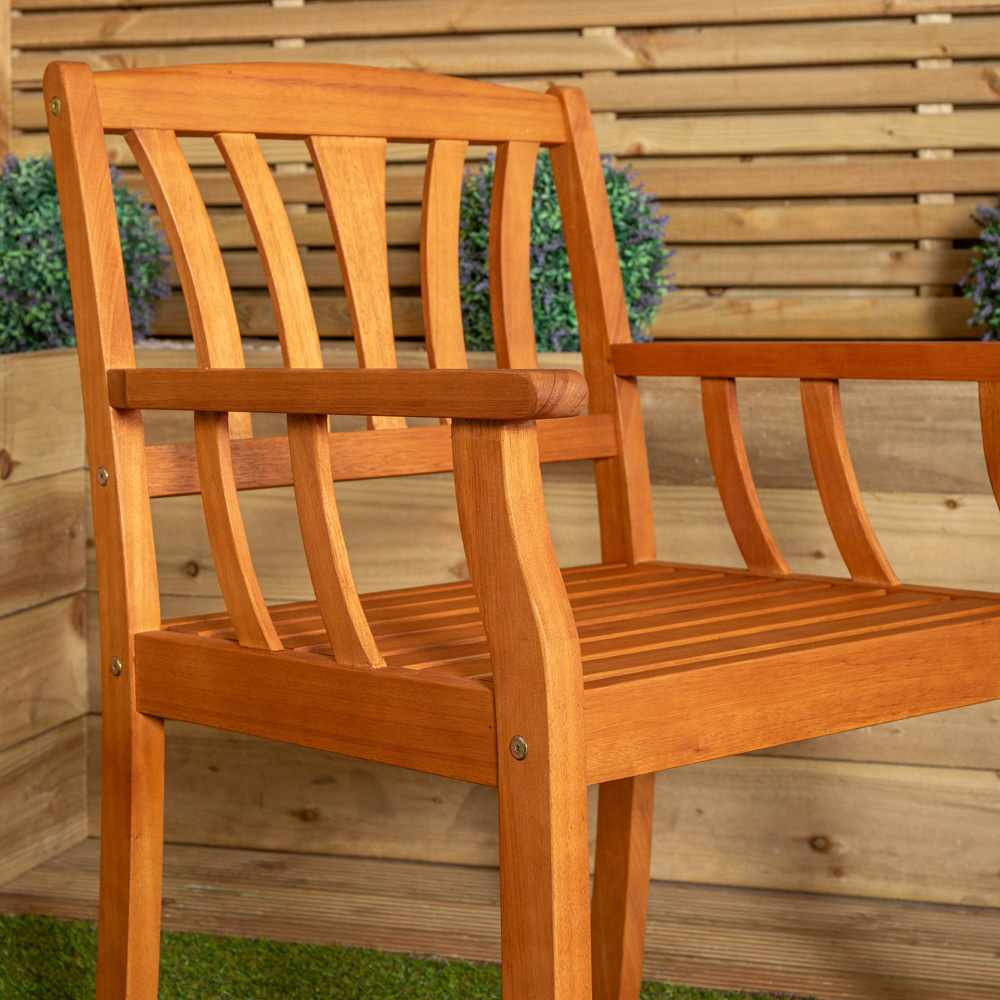 Samuel Alexander Kapalua Wooden Slatted Outdoor Dining Chair Image 5