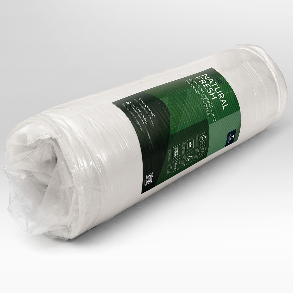Jay-Be King Size Natural Fresh Bamboo Hybrid 2000 e-Pocket Mattress Image 4