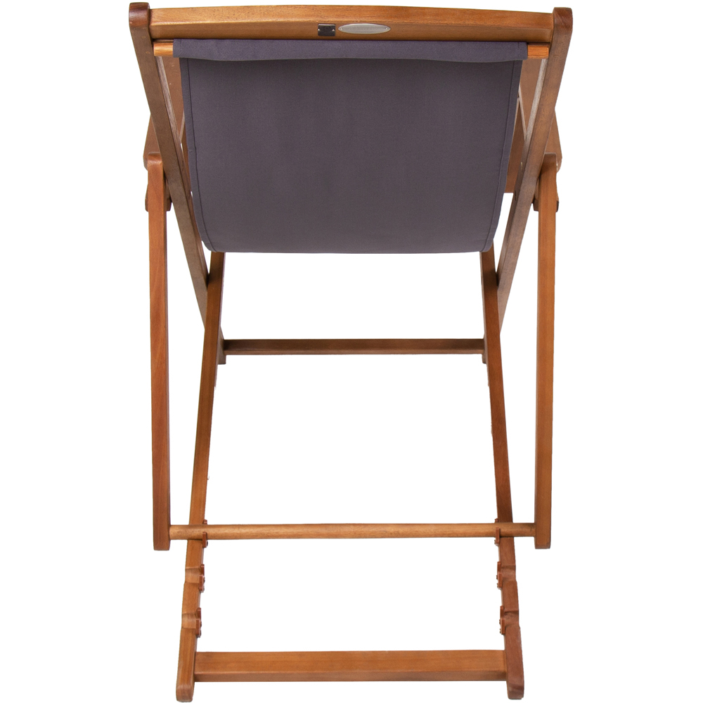 Charles Bentley Grey Deck Chair Image 5