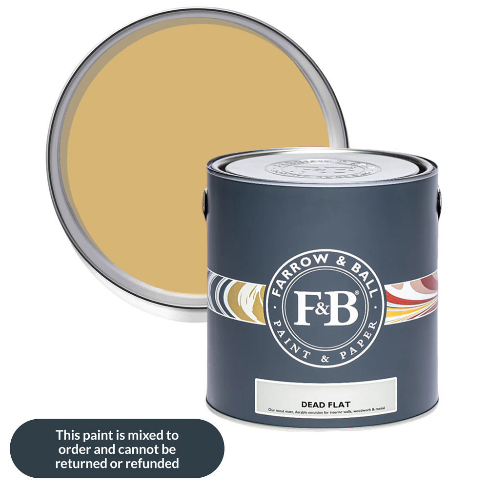 Farrow & Ball Dead Flat Sudbury Yellow Matt Paint 2.5L Image 1