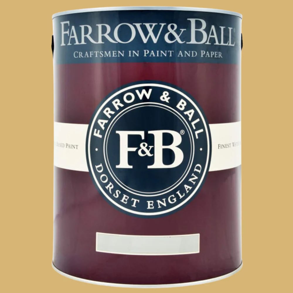 Farrow & Ball Estate Walls and Ceilings Sudbury Yellow Matt Emulsion Paint 5L Image 2
