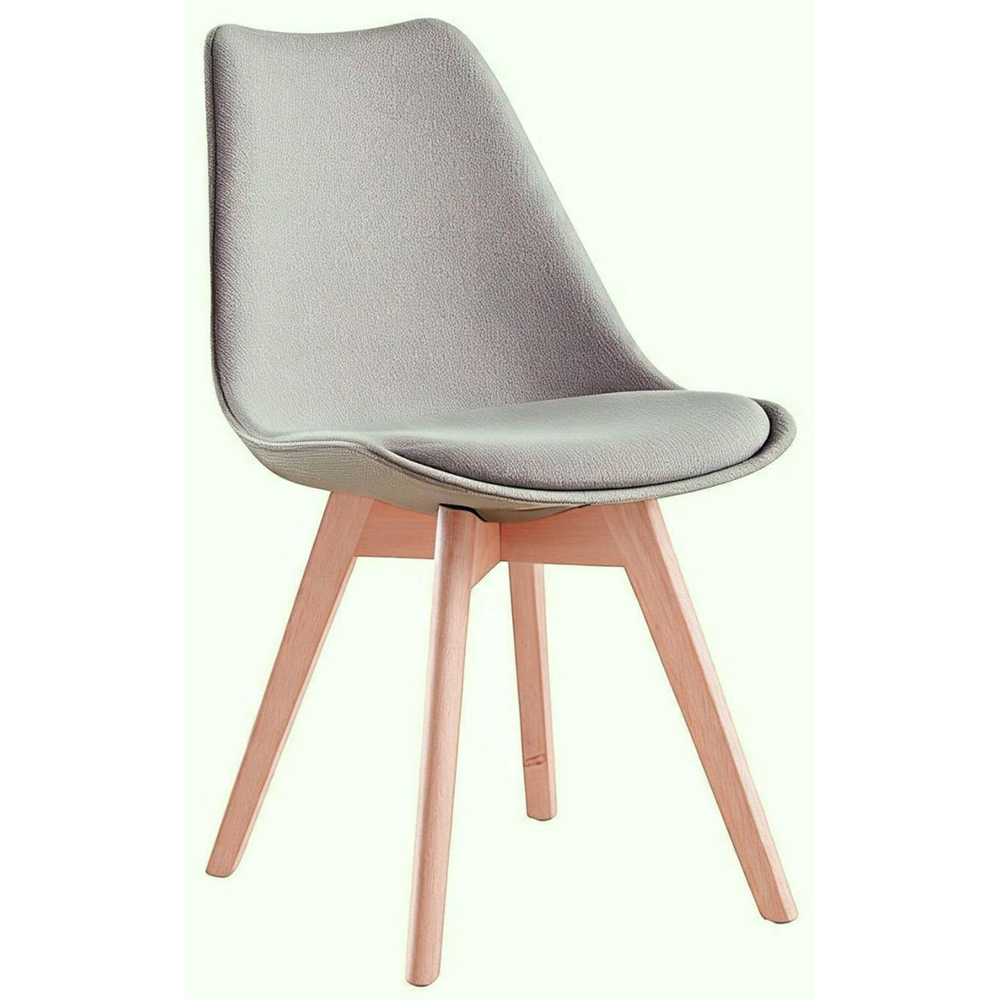 Home Source Lisbon Set of 2 Grey Dining Chair Image 3