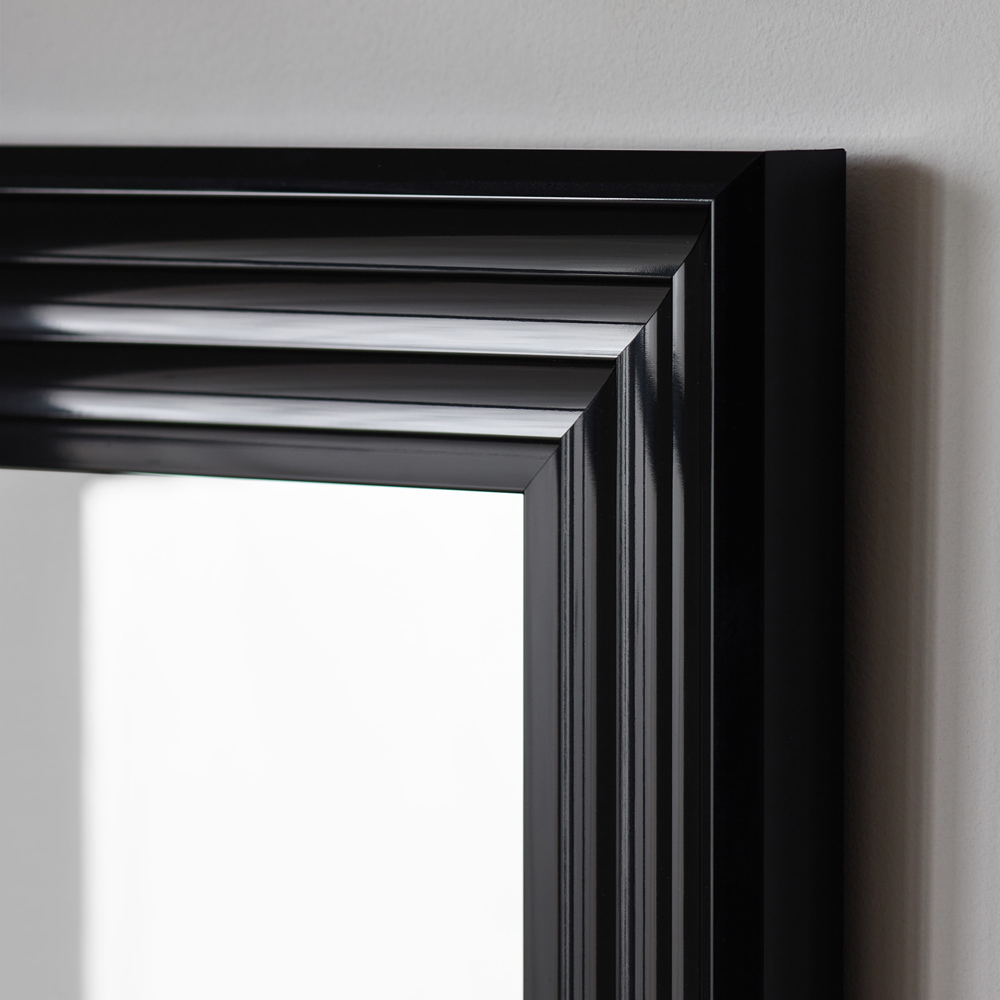 Julian Bowen Tokyo Gloss Black Rectangular Full Length Dressing Mirror 115 x 45cm Image 6