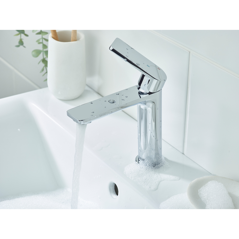 Bristan Frammento Chrome Cool Start Basin Mixer with Clicker Waste Image 5