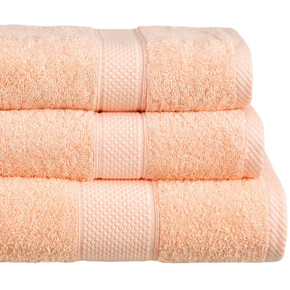 Imperial Hotel Quality Peach Combed Cotton Turkish Bath Mat Image 2