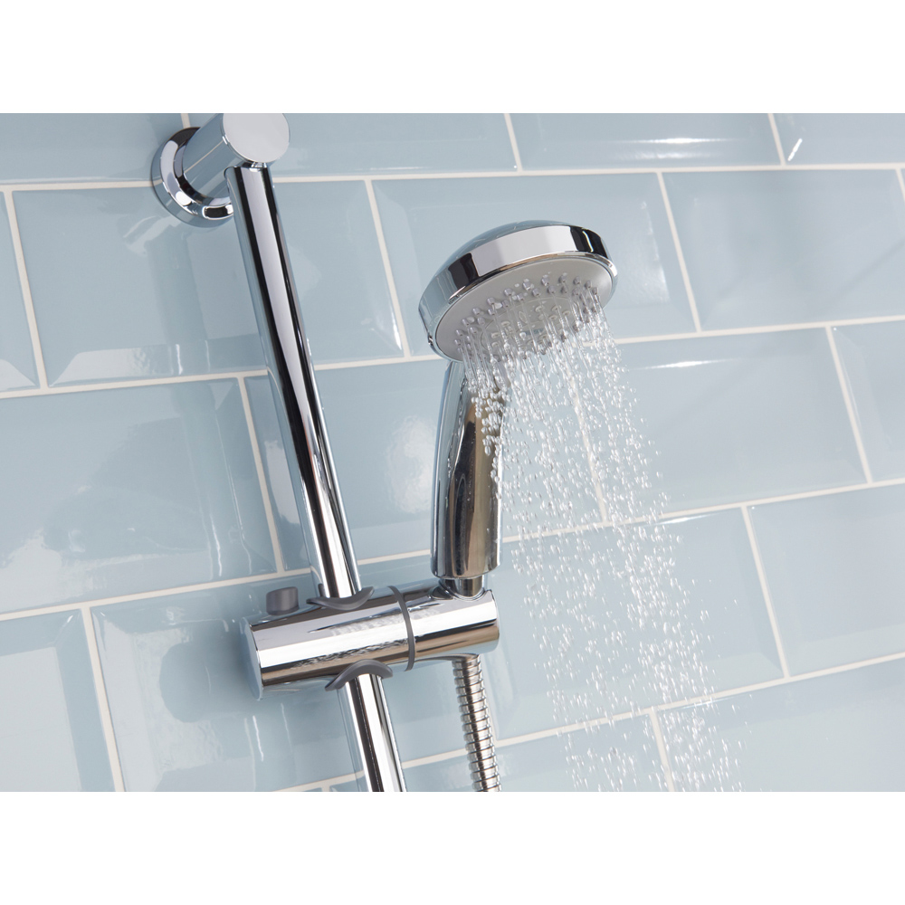 Bristan Frenzy Chrome Cool Touch Thermostatic Bar Mixer Shower with Handset Image 3