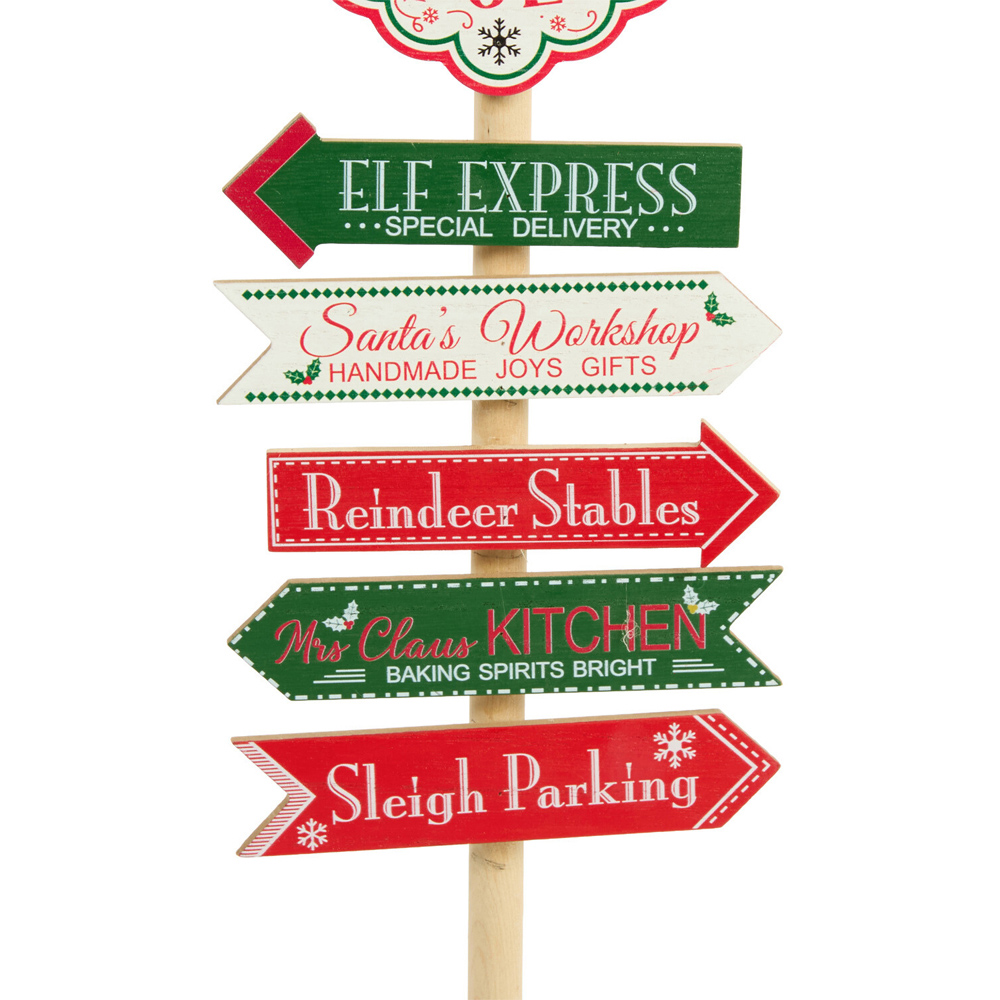 Wooden North Pole Stand Image 4