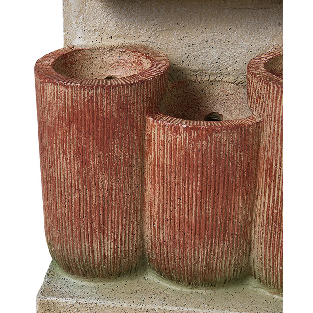 Living and Home Retro Solar Powered LED Light Water Fountain Image 5