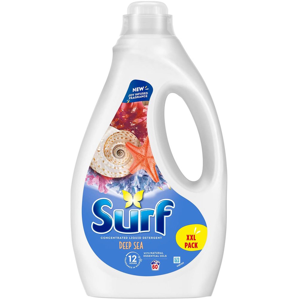 Surf Deep Sea Laundry Washing Liquid Detergent 60 Washes 1.62L 3 Pack Image 2