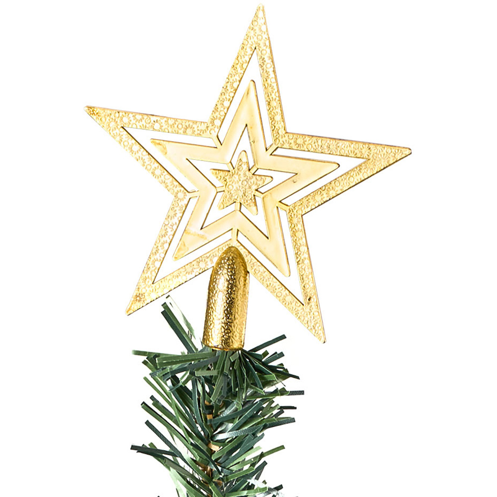 Living and Home Mini Artificial Christmas Tree with LED String Light 2ft Image 4