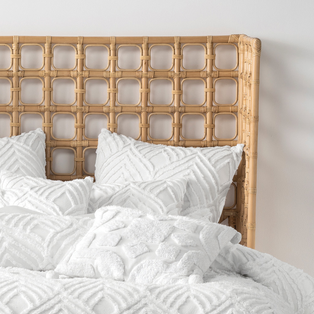 Linen House Palm Springs Super King Ogee Tufted Duvet Cover Set Image 4