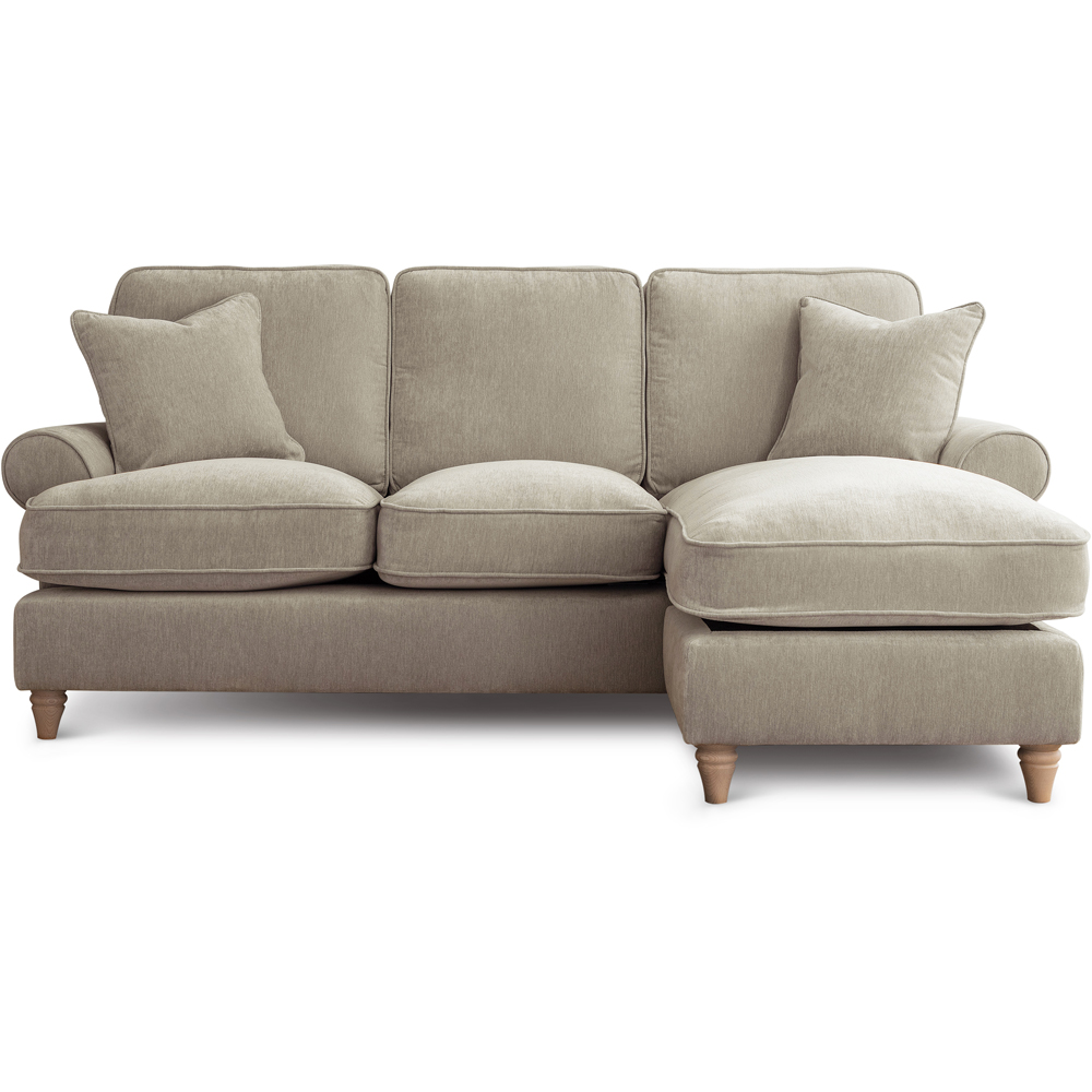 The Victoria 3 Seater Putty Right Hand Chaise Sofa Image 2