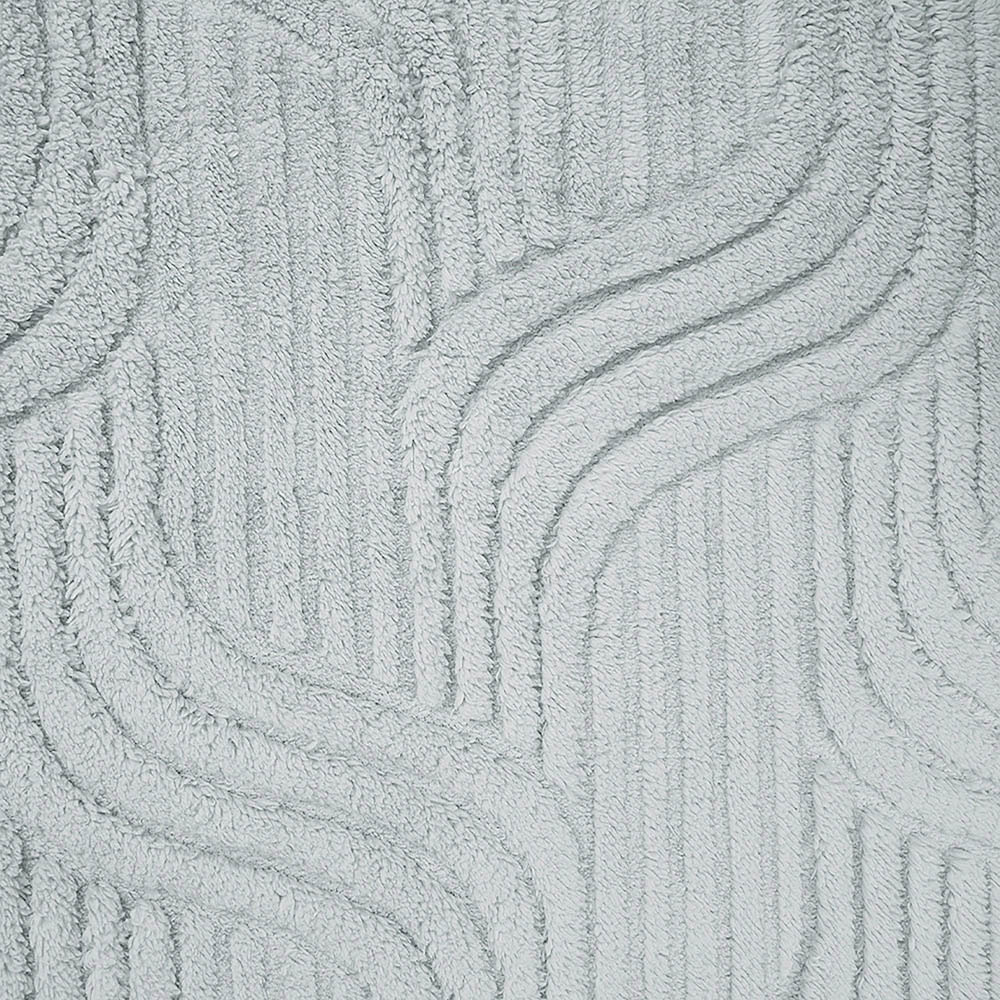 Living and Home 70 x 70cm Light Grey Minimalist Wavy Geometric Non-Slip Sofa Mat Image 3