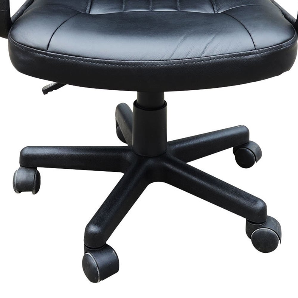 Portland Black PU Leather Swivel Executive Office Chair Image 3