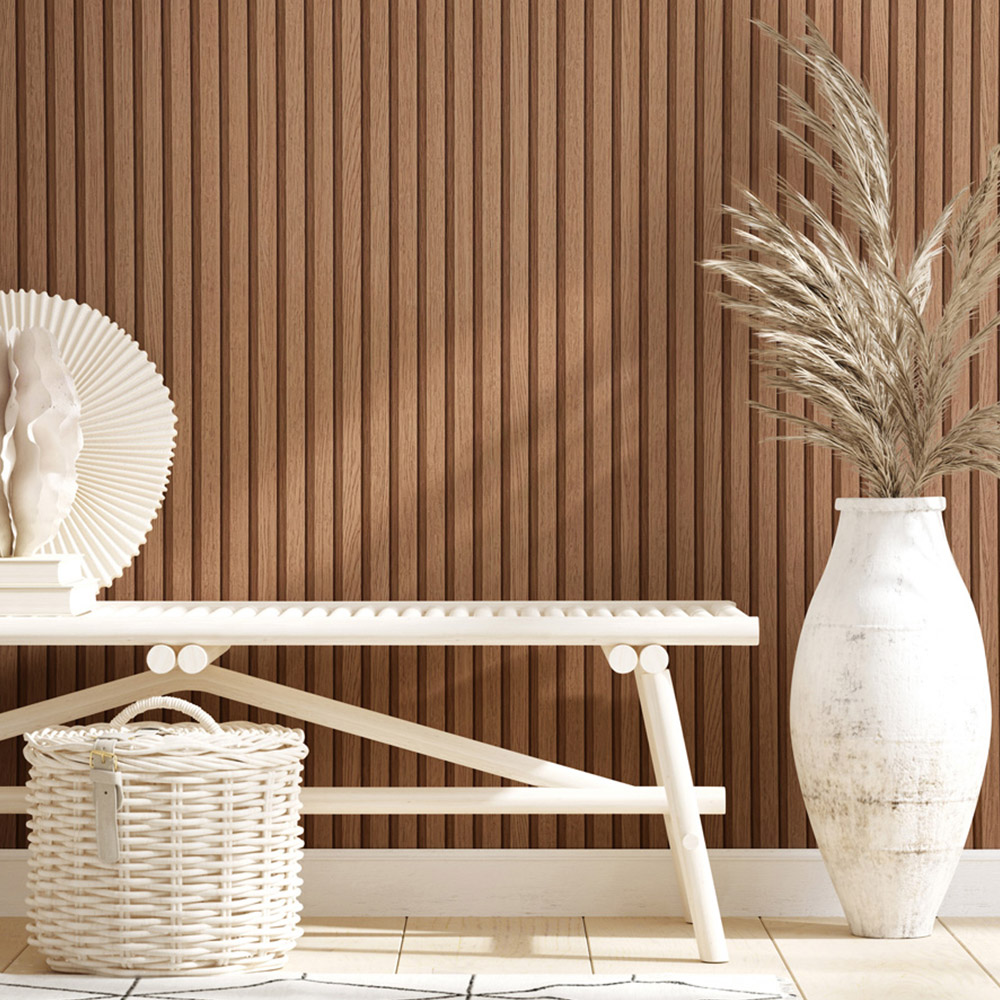 Galerie Industrial Effects Panelled Brown Wallpaper Image 6