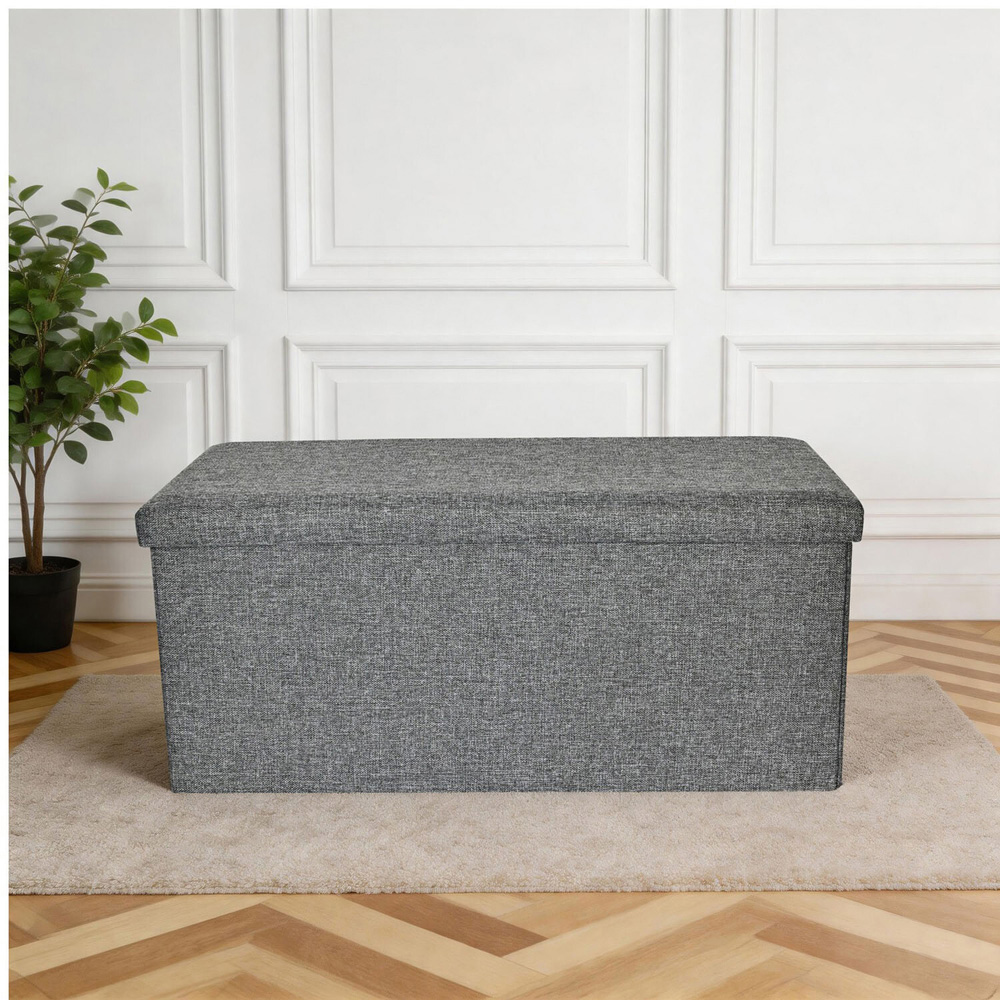 Linen Storage Trunk Grey Image 3