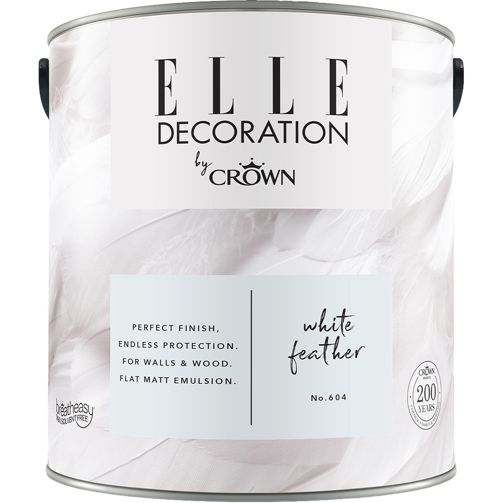 Elle Decoration White Feather 604 Flat Matt Emulsion Paint 2.5L Image 2
