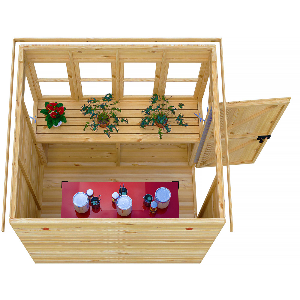 Shire 6 x 6ft Shiplap Style A Sun Pent Shed Image 6